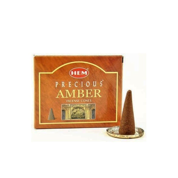 Precious Amber - HEM suitsukekartio (dhoop cone) 10 kpl